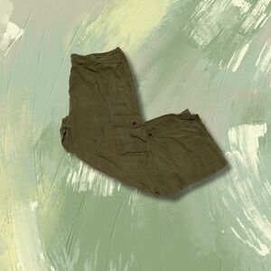 Coldwater Creek Army Green Cargo Jeans